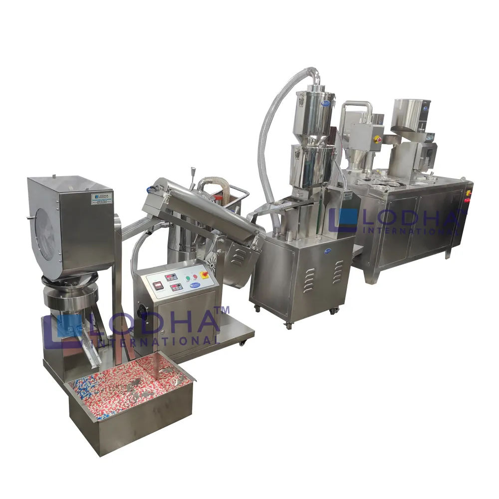 semi automatic capsule filling machine line